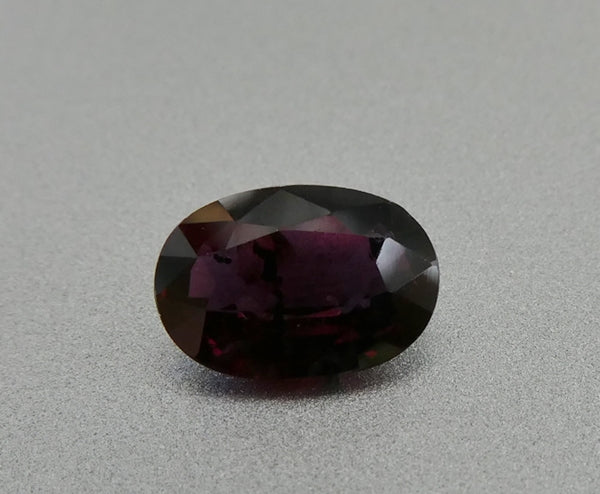 0.74CT UNHEATED EXCELLENT OVAL 100% NATURAL DEEP PURPLISH RED RUBY