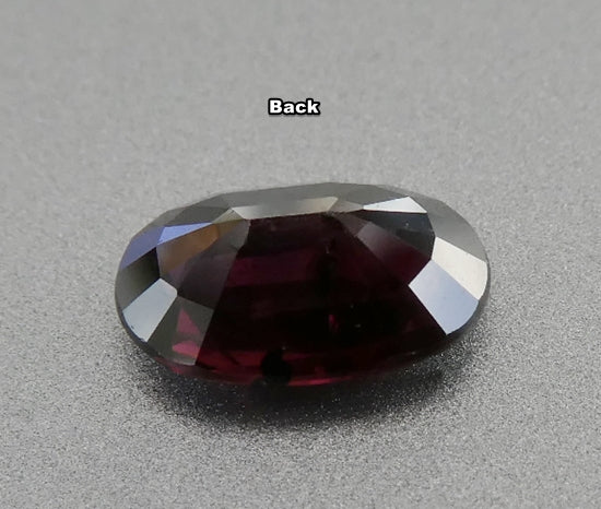 0.74CT UNHEATED EXCELLENT OVAL 100% NATURAL DEEP PURPLISH RED RUBY