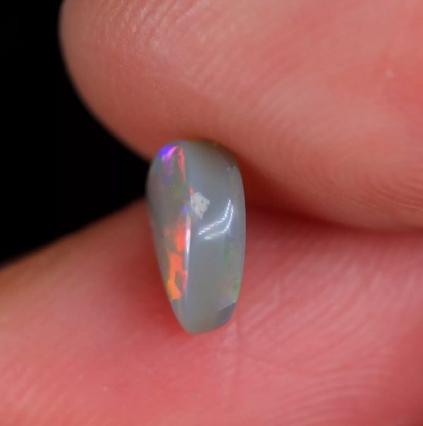 0.78CT AUSTRALIAN 100% NATURAL LIGHTNING RIDGE SEMI BLACK OPAL