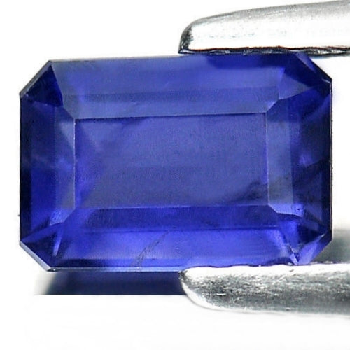 0.89CT SPLENDID OCTAGON 100% NATURAL ROYAL VIOLET BLUE IOLITE