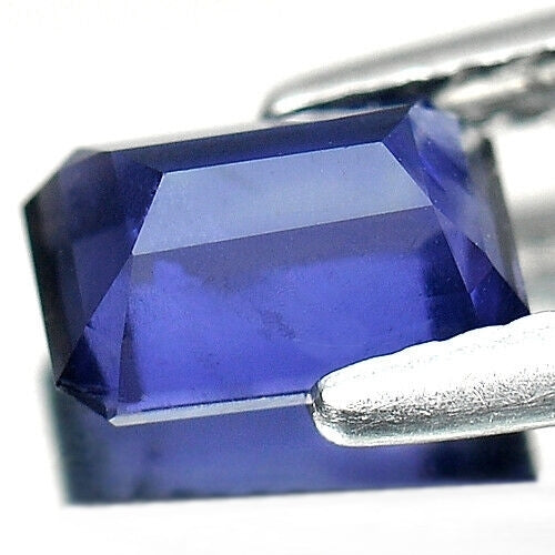 0.89CT SPLENDID OCTAGON 100% NATURAL ROYAL VIOLET BLUE IOLITE