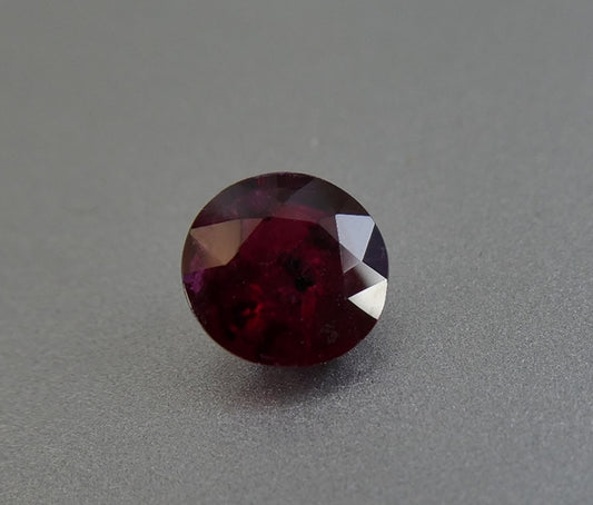 0.93CT SPLENDID ROUND CUT 100% NATURAL BLOOD RED RUBY