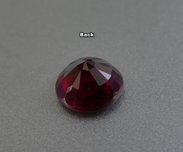 0.93CT SPLENDID ROUND CUT 100% NATURAL BLOOD RED RUBY