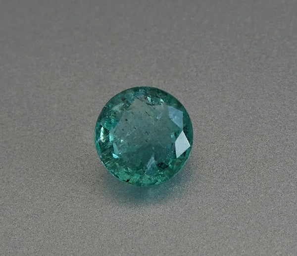 1.02CT SPLENDID ROUND CUT 100% NATURAL COLUMBIAN EMERALD