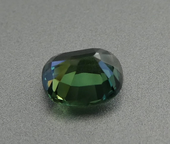 1.02CT EXCELLENT CUSHION CUT 100% NATURAL GREEN BLUE SAPPHIRE