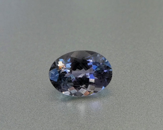 1.03CT UNHEATED GORGEOUS OVAL 100% NATURAL VIOLET BLUE TANZANITE