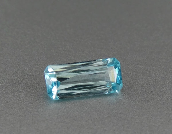 1.08CT EXCELLENT OCTAGON CUT 100% NATURAL BLUE ZIRCON