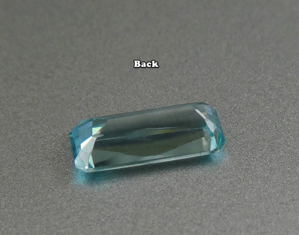 1.08CT EXCELLENT OCTAGON CUT 100% NATURAL BLUE ZIRCON