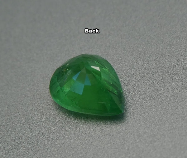 1.18CT SPLENDID PEAR CUT 100% NATURAL GREEN TSAVORITE GARNET