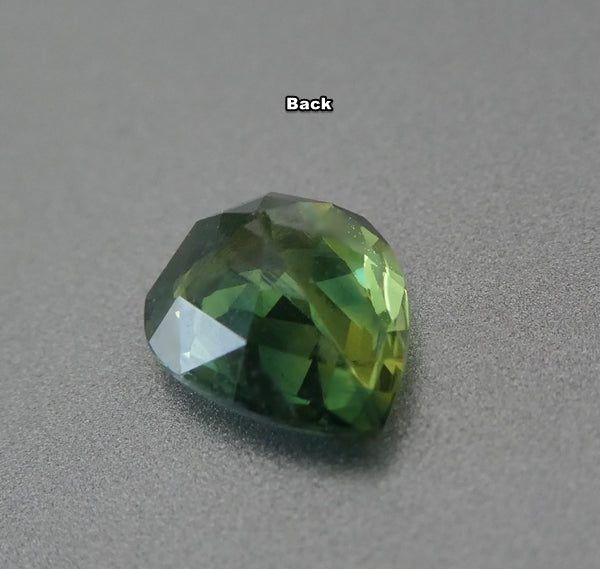 1.20CT SPLENDID GLOWING PEAR CUT 100% NATURAL BLUE GREEN SAPPHIRE