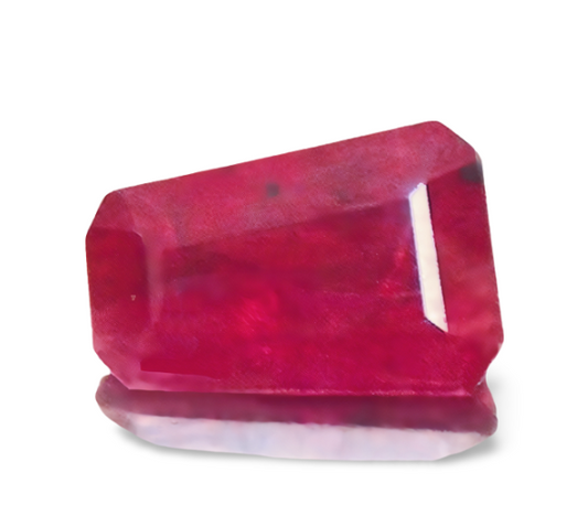 1.22CT SPLENDID FANCY CUT PURPLISH RED 100% NATURAL RUBY