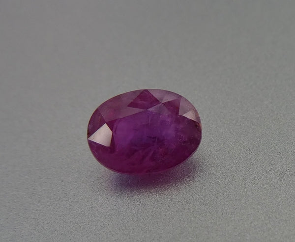 1.24CT SPLENDID OVAL CUT PINKISH RED 100% NATURAL RUBY