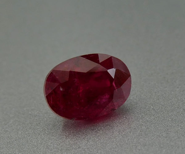 1.33CT EXCELLENT OVAL CUT 100% NATURAL BLOOD RED RUBY