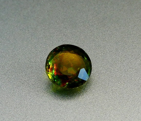 1.36CT 非加熱ラウンドカット 100% 天然グリーントルマリン