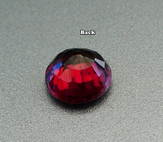 1.38CT 素晴らしいラウンドカット、100% 天然オレンジレッドジルコン