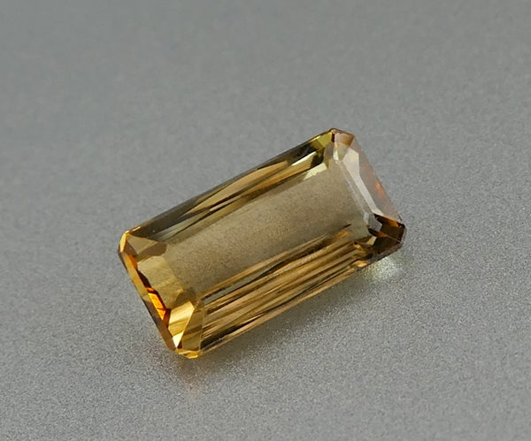 1.43CT UNHEATED SPLENDID OCTAGON 100% NATURAL BROWNISH YELLOW TOURMALINE