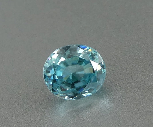 1.87CT SPLENDID OVAL CUT 100% NATURAL BLUE ZIRCON