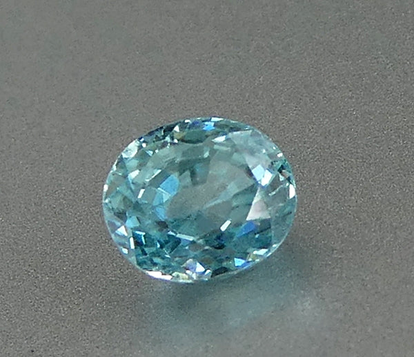 1.87CT SPLENDID OVAL CUT 100% NATURAL BLUE ZIRCON