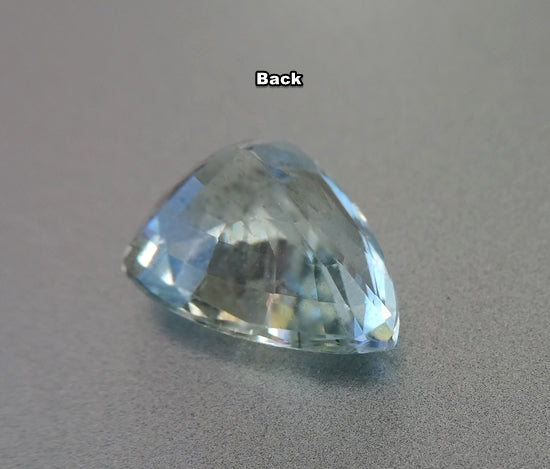 1.62CT SPLENDID PEAR CUT AQUA BLUE 100% NATURAL AQUAMARINE