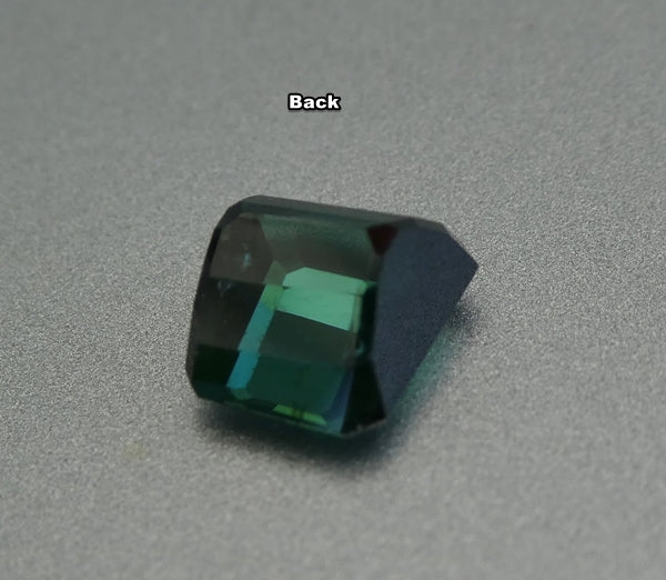 1.63CT SPLENDID OCTAGON 100% NATURAL GREEN BLUE TOURMALINE