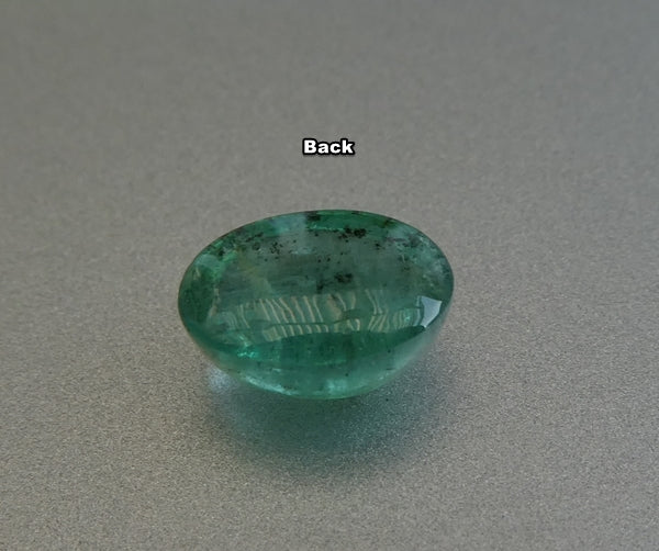 1.63CT SPLENDID OVAL CAB 100% NATURAL COLUMBIAN EMERALD