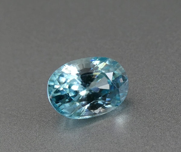 1.64CT エクセレント オーバル カット 100% 天然ブルージルコン