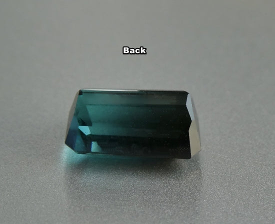 1.65CT SPLENDID UNHEATED OCTAGON 100% NATURAL DUAL BLUE TOURMALINE