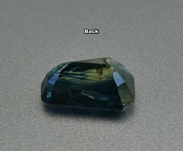 1.66CT UNHEATED FANCY CUT 100% NATURAL GREEN BLUE SAPPHIRE