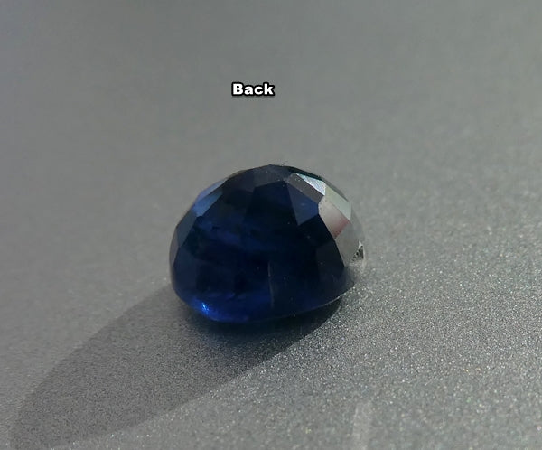 1.69CT UNHEATED SPLENDID OVAL 100% NATURAL MID NIGHT BLUE SAPPHIRE