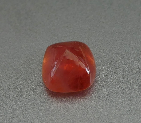 1.78CT SPLENDID CUSHION CAB NATURAL HOT ORANGE SAPPHIRE