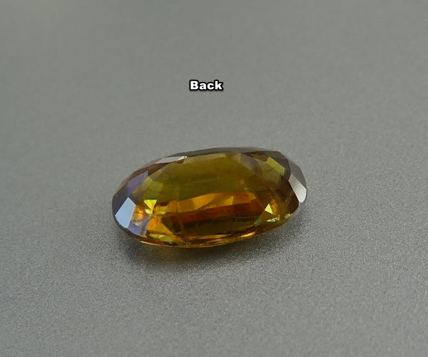 1.79CT SPLENDID BIG OVAL CUT 100% NATURAL HONEY GREEN SPHENE