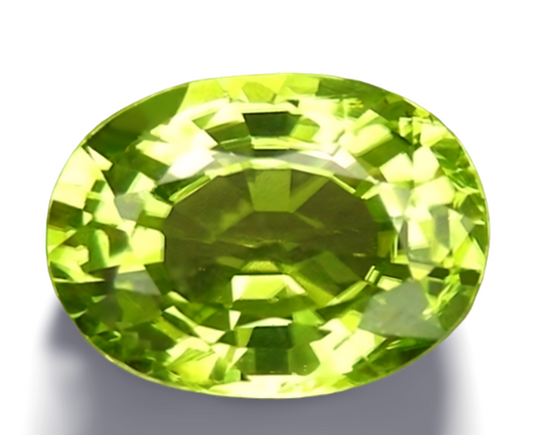 1.96CT SPLENDID OVAL CUT 100% NATURAL BRILLIANT GREEN PERIDOT