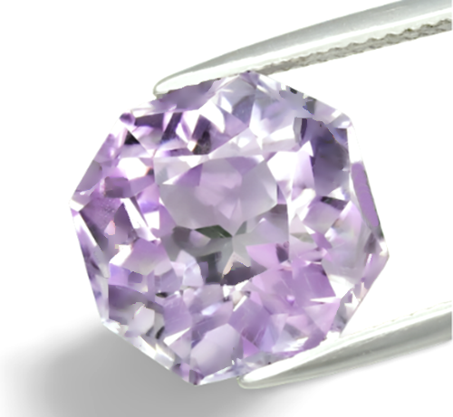 10.73CT RARE EXCELLENT CUSTOM CUT 100% NATURAL LAVENDER PURPLE AMETHYST