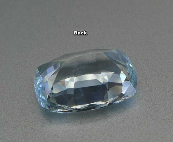 10.86CT BEAUTIFUL CUSHION SANTAMARIA BLUE 100% NATURAL AQUAMARINE