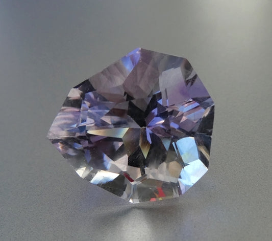 13.17CT UNHEATED FANCY CUSTOM CUT 100% NATURAL PURPLE AMETHYST