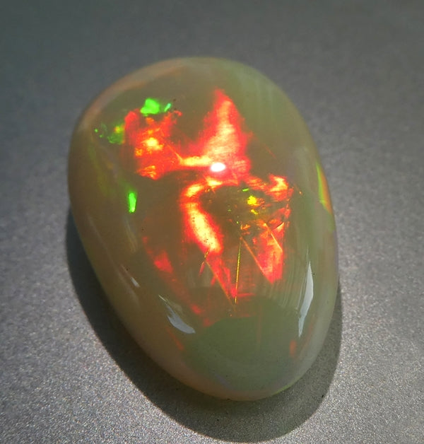 15.90CT UNTREATED RAINBOW FLASHING HUGE 100% NATURAL CRYSTAL OPAL