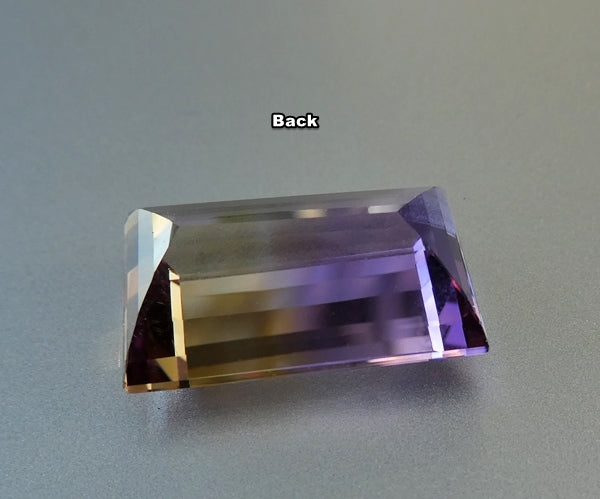 17.01CT UNHEATED EXCELLENT HUGE 100% NATURAL YELLOW PURPLE AMETRINE