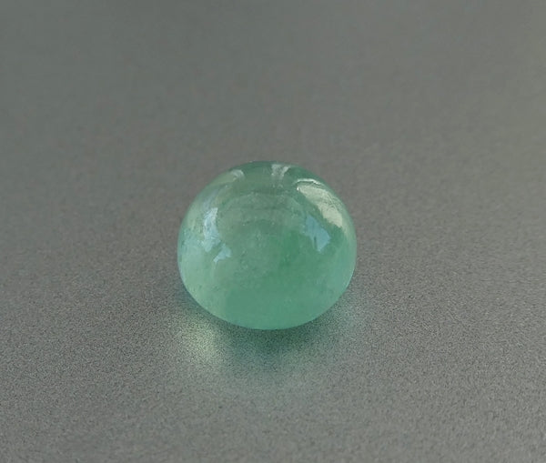 2.00CT SPLENDID ROUND CAB 100% NATURAL MINT GREEN EMERALD