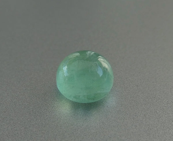 2.00CT SPLENDID ROUND CAB 100% NATURAL MINT GREEN EMERALD