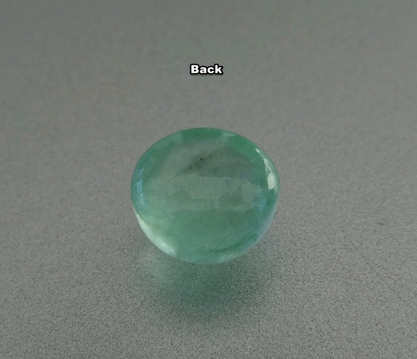 2.00CT SPLENDID ROUND CAB 100% NATURAL MINT GREEN EMERALD