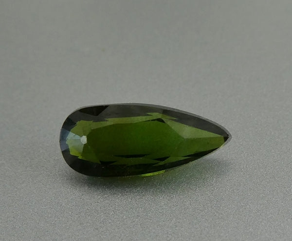 2.03CT UNHEATED PEAR CUT 100% NATURAL FOREST GREEN TOURMALINE