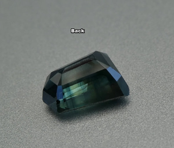 2.06CT UNHEATED FANCY CUT 100% NATURAL GREEN BLUE SAPPHIRE