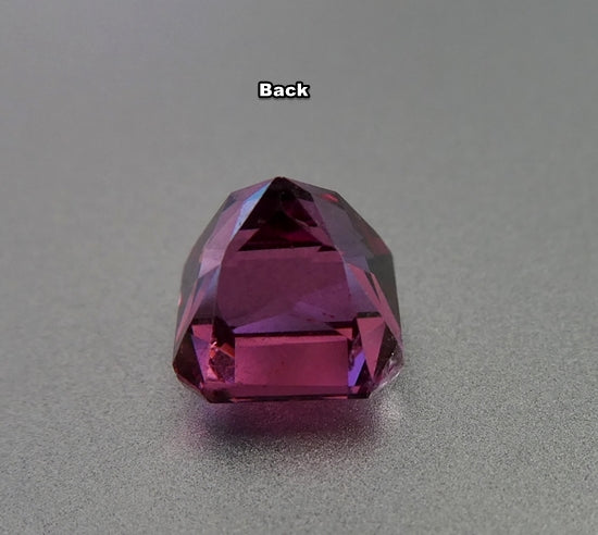 2.09CT EXCELLENT OCTAGON cut 100% NATURAL PURPLE PINK GARNET