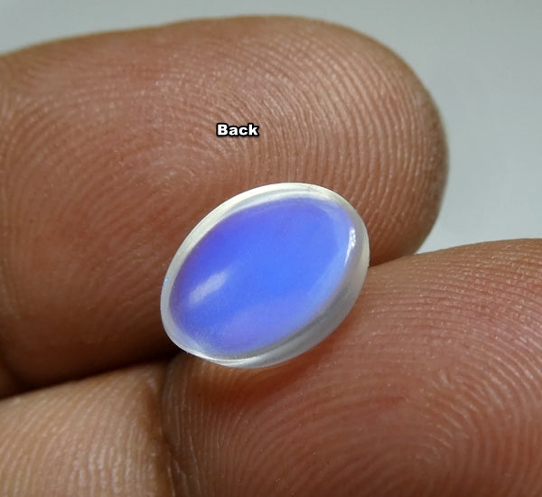 2.11CT UNHEATED BEAUTIFUL OVAL 100% NATURAL BLUE FLASH MOONSTONE