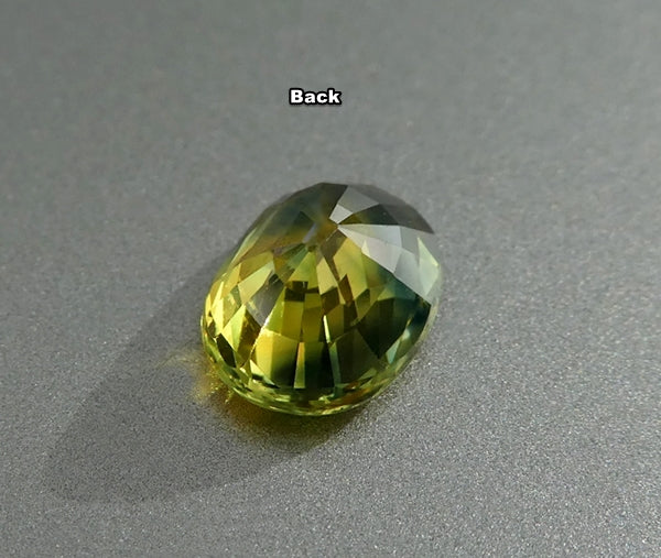 2.13CT SPLENDID OVAL CUT 100% NATURAL BLUE GREEN YELLOW SAPPHIRE