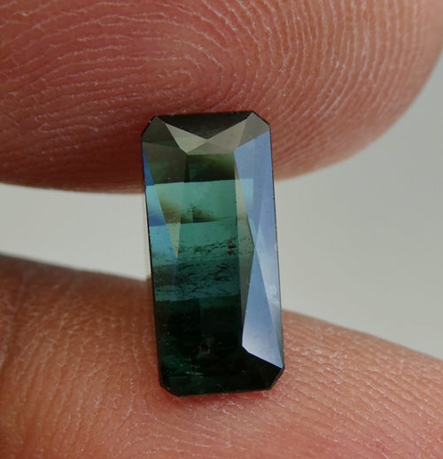 2.16CT SPLENDID OCTAGON 100% NATURAL GREEN BLUE TOURMALINE