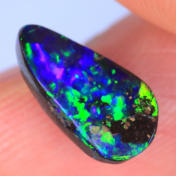 2.27CT UNHEATED EXCELLENT 100% NATURAL AUSTRALIAN BLACK BOULDER OPAL