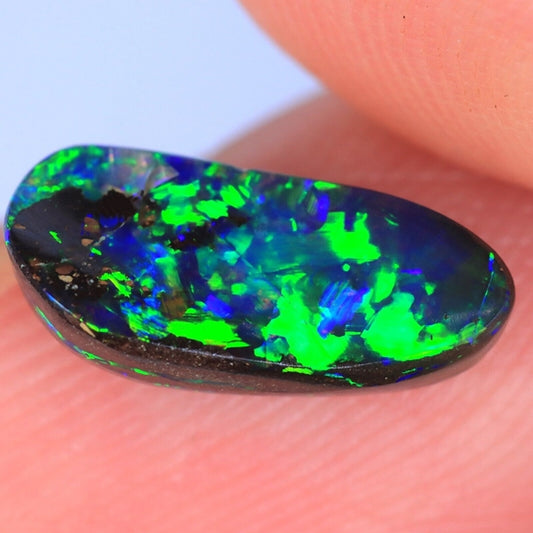 2.27CT UNHEATED EXCELLENT 100% NATURAL AUSTRALIAN BLACK BOULDER OPAL