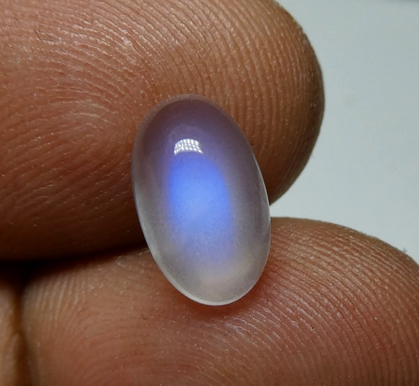 2.30CT UNHEATED BEAUTIFUL OVAL 100% NATURAL BLUE FLASH MOONSTONE