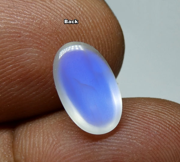 2.30CT UNHEATED BEAUTIFUL OVAL 100% NATURAL BLUE FLASH MOONSTONE